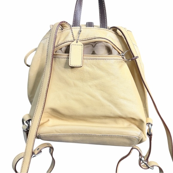 Coach yellow leather Backpack for Women 9368 - Picture 5 of 11